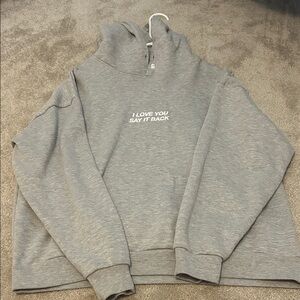 LONELY GHOST Gray Sweater